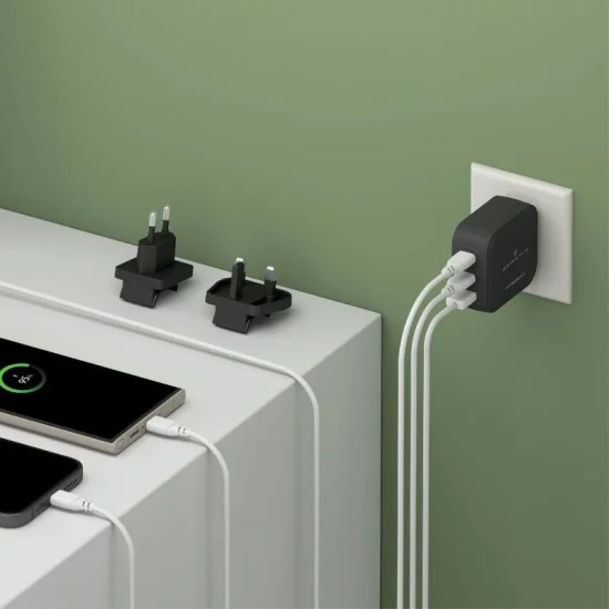 Smartix Premium 100W Gan Travel Wall Adapter - Black